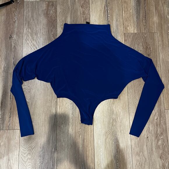 NORMA KAMALI Women’s All In One Bodysuit Size M In Berry Blue - Picture 7 of 11